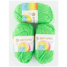 Пряжа "Детская новинка" (3 мотка), 50г., 200м, ПЕХОРКА, 65-Экзотика