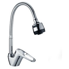 Смеситель для кухни Эверест Боа с гибким изливом, хром