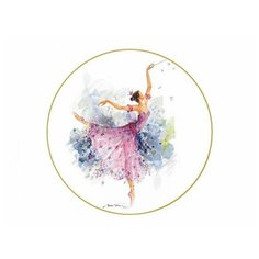 Тарелка декоративная. Императорский фарфоровый завод. Форма Эллипс. Рисунок Фея сирени. 195 мм.