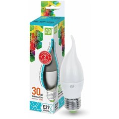 Упаковка светодиодных ламп 10 шт LED-СВЕЧА на ветру-standard 3.5Вт 160-260В Е27 4000К ASD