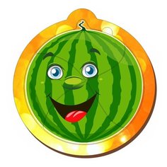 Рамка-вкладыш Woodland Арбуз (011206), 4 дет.