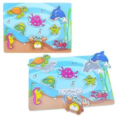 Пазл-вкладыш Щепочка D0512 "Морской мир" (размер рамки 29,5x21,5см.)