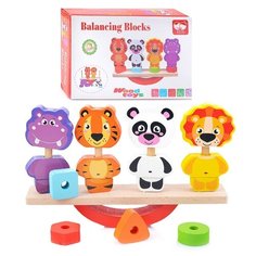 Сортер пирамидка Щепочка "Животные", 16 деталей (D0888)