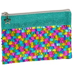 CENTRUM Пенал-косметичка "Пайетки" 20x14 см, разноцветный