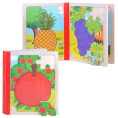 Развивающая игрушка Щепочка Книга-пазл Яблочко