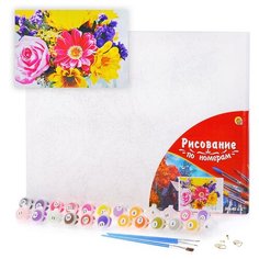 Картина по номерам Рыжий кот Холст с красками, палитра, 30*40 см, Чудесный весенний букет (Х-7382)