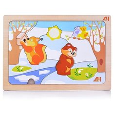 Рамка-пазл Деревянные игрушки Времена года Весна (ДИ403)