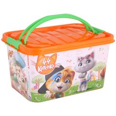 Контейнер Альтернатива 44 котёнка 15 л оранжевый Alternativa