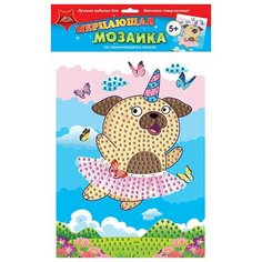 Самокл. мерцающая мозаика из мягк. пласт. А3 "Щенячий восторг Апплика