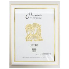Рамка пластиковая 30х40, Зебра, 600 белый