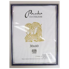 Рамка пластиковая 30х40, Зебра, 311 синий