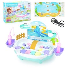 Магнитная рыбалка Oubaoloon на батарейках, в коробке (9940)