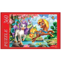 Пазл Рыжий кот Игривые пони на пруду (П360-0651), 360 дет.