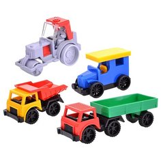 Набор ФОРМА Каток,самосвал, полуприцеп,фаэтон