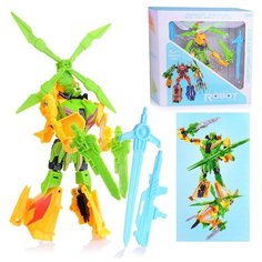 Трансформер Oubaoloon трансформация в вертолет, в коробке (9956)