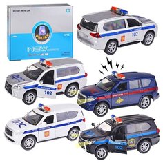 Машина Oubaoloon "Спецслужба", металлическая, инерционная, свет, звук, в коробке (FY6208R-12D)