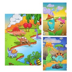 Папка-уголок DINOSAUR, формат A4, L-тип, 0.15мм, цвета ассорти Centrum