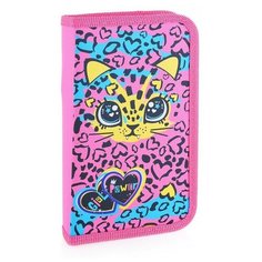 Пенал корпусный "Леопард" размер 19*11 см, на молнии, 1 отделение, полиэстер, 210 ден на картоне Centrum