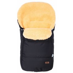 Конверт-мешок Nuovita Vichingo Pesco меховой 90 см черный