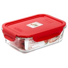 Oursson Контейнер CG1002S, бесцветный/красный