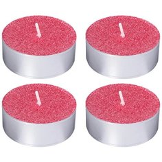 Набор ароматический стеариновых свечей из 4 штук BLACK CURRANT, Adpal 348-850 Lefard