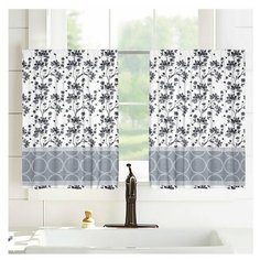 Шторы - кафе Сирень 13219, 100*60 см, 2 шт.