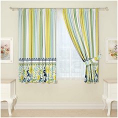 Фотошторы Сирень для кухни, 145*160 см, 2 шт.