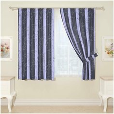 Фотошторы Сирень для кухни, 145*160 см, 2 шт.