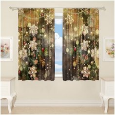 Фотошторы для кухни 18567, 145*180 см, 2 шт. Сирень