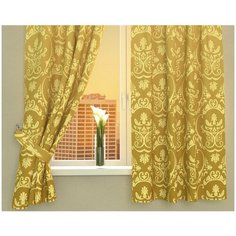 Фотошторы Сирень "Золотые вензеля", 145*160 см, 2 шт.