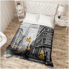 Покрывало стеганое Сирень "Деловой Нью-Йорк", Евро