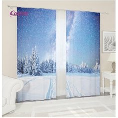 Фотошторы Сирень "Звездопад", 145*260 см, 2 шт.