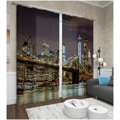 Фотошторы "Дорога на Манхеттен" Сирень