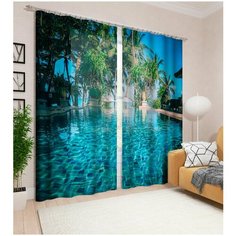 Фотошторы "Изумрудный отдых" Сирень