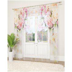 Фототюль "Анастасия", 145*260 см Сирень