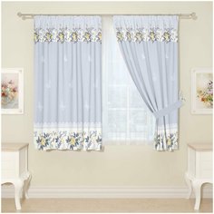 Фотошторы Сирень для кухни, 145*160 см, 2 шт.