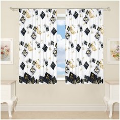 Фотошторы Сирень для кухни, 145*180 см, 2 шт.