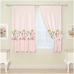 Фотошторы Сирень для кухни, 145*160 см, 2 шт.