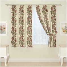 Фотошторы Сирень для кухни, 145*160 см, 2 шт.