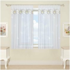 Фототюль Сирень для кухни, 145*160 см, 2 шт.