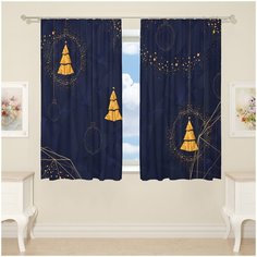 Фотошторы Сирень для кухни, 145*180 см, 2 шт.