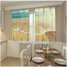 Фотошторы Сирень "Дикий пляж", 145*160 см, 2 шт.