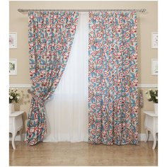 Шторы Сирень "Орнамент из лепестков", 145*260 2 шт.