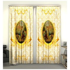 Фотошторы Сирень "Лаура в саду", 145*260 см, 2 шт.