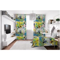 Фотошторы Сирень габардин 145*260 см (комплект - 2 шт.)