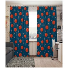 Фотошторы Сирень габардин 145*260 см (комплект - 2 шт.)