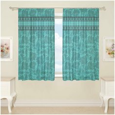 Фототюль для кухни 01442, 145*160 см, 2 шт. Сирень