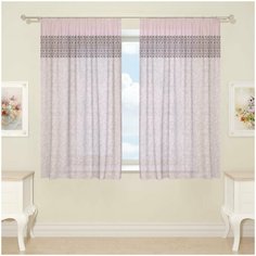 Фототюль для кухни 04872, 145*160 см, 2 шт. Сирень