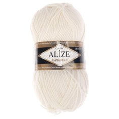 Пряжа ALIZE "Lanagold", 51% акрил, 49% шерсть, 240 м*100 г, 450 жемчужная