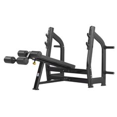 Скамья со стойкой Bronze Gym H-024 - со стойками (черная)